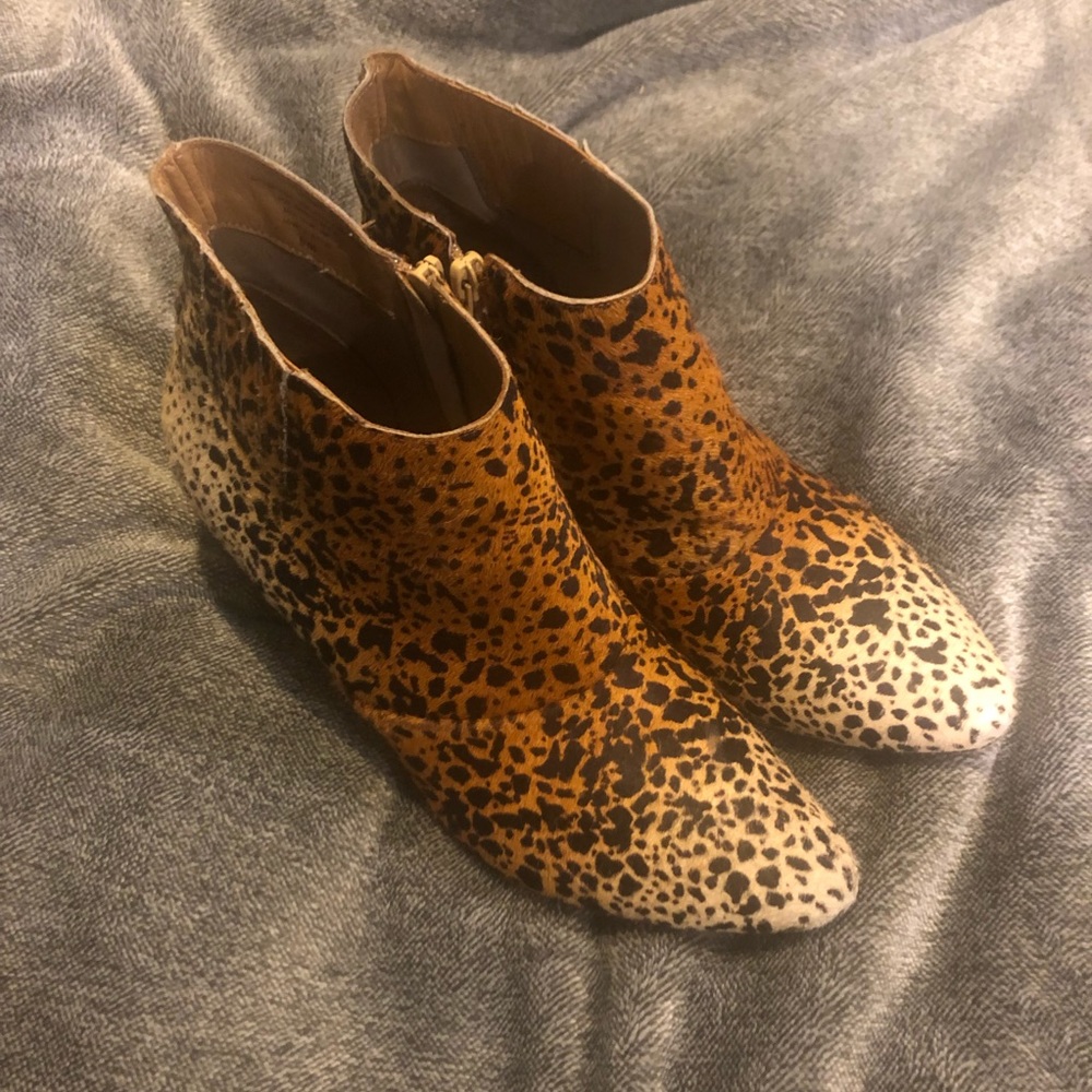 Matisse Cheetah Calf Hair Booties
